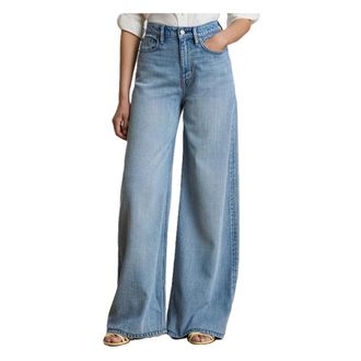Ralph Lauren Wide Jeans, female, Blue, Size: 3XS Woven-Wide Leg-Pants-3X1 Rigid Denim