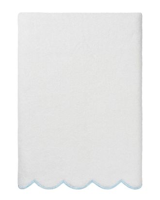 Linum Home Textiles 100% Turkish Cotton Adornia Scallop Bath Towel