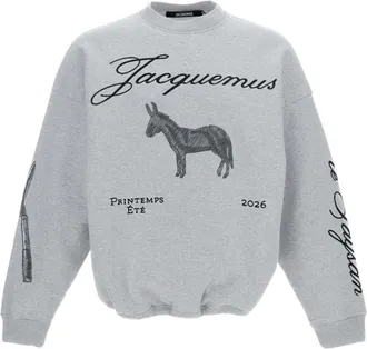 Jacquemus Grey Crew Neck Sweatshirt