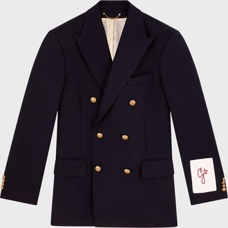 Golden Goose Men & apos;s Double-Breasted Gabardine Blazer