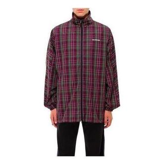 Balenciaga Plaid Full Zip Jacket Multicolor 571434TGM316067