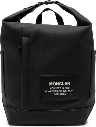 Moncler Nakoa canvas backpack - men - Cotton/Polyester/Polyamide - One Size - Black