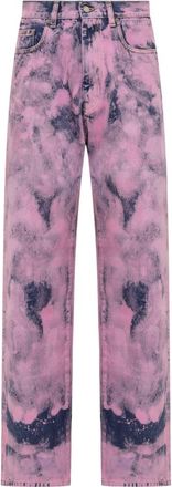 Darkpark Pink Straight High Rise Jeans