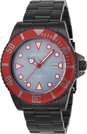 Invicta Pro Diver 90296 Heren Horloge - Quartz Uurwerk - Roestvrij Staal met grijze Wijzerplaat - 44mm