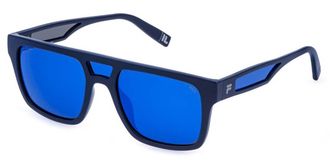 Fila SFIA13 C03P Mens Sunglasses Blue Size 55