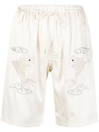 Alexander Wang Shorts con ricamo - Toni neutri