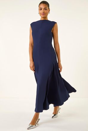 Roman Fit & Flare Midi Dress