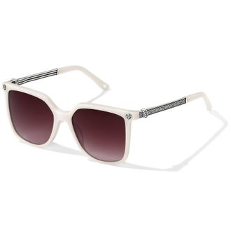 Brighton Womens Mingle Square Non-Polarized Sunglasses In White