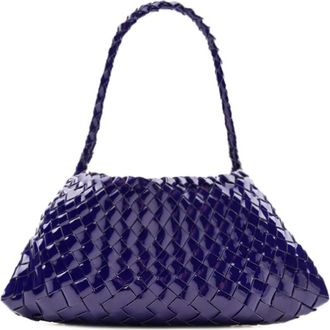 Dragon Diffusion Paarse Geweven Leren Schoudertas - Dames - Schoudertassen - Paars - ONE Size - Tassen