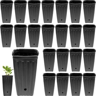 OEM Juego De 30 Macetas De Pl&aacute;stico Para Pl&aacute;ntulas De &Aacute;rboles. Macetas De Propagaci&oacute;n Reutilizables Para Viveros Profundos. Macetas Para Pl&aacute;ntulas Pre-cul