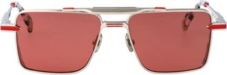 T HENRI Sunglasses, unisex, Red, Size: 56 MM GTB x Indice Square-frame Sunglasses