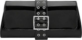 Carel Tassen, Dames, Zwart, ONE Size, Katoen, Maddie Clutch