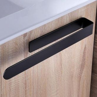 OEM Toallero De Ba&ntilde;o Negro, Barra Para Toallas De Acero Inoxidable, Soporte Adhesivo Para Toallas, 37 Cm