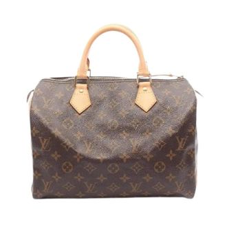 Louis Vuitton Pre-owned Speedy 30 Monogram Handbag - Dames - Pre-owned - Bruin - Maat: ONE Size Leer
