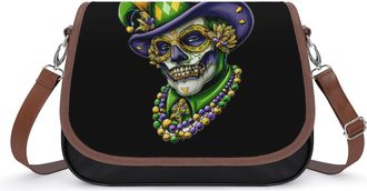 Generic Mardi And Gras Delis Crossbody Bags for Women Shoulder Messenger Bag Purse Handbags