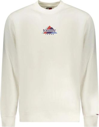 Tommy Hilfiger Sweatshirt met ronde hals - Heren - Sweatshirts - Wit - 2XL - Katoen - Hoodies & sweatvesten
