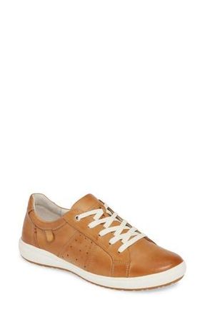 Josef Seibel Caren 01 Sneaker in Camel Leather at Nordstrom Rack, Size 6-6.5Us / 37Eu