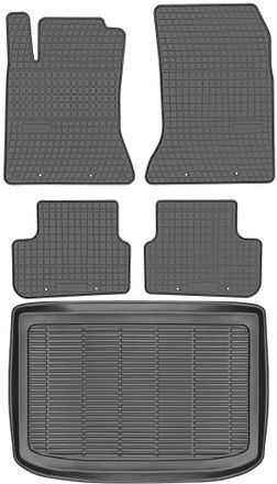 OEM Juego De Alfombrillas De Goma Para Coche Y Maletero Para Mercedes Clase A W176 Hatchback (2012-2018)
