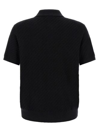 Brioni Trama Polo - Black