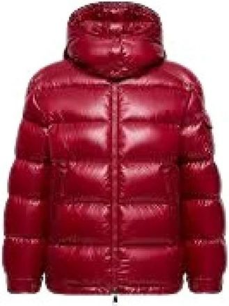 Moncler Jassen, Dames, Rood, L, Maire Hooded Down Jacket