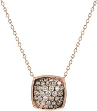 Le Vian Chocolate Ombre 14K Rose Gold 1.05 Ct. Tw. Diamond Pendant Necklace
