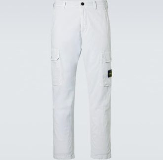 Stone Island Compass cotton twill cargo pants