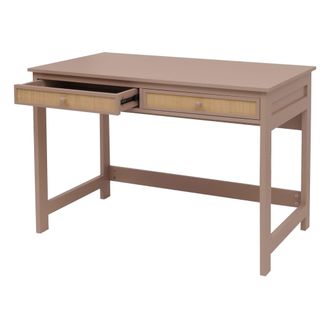 Hhg Hhg - Nunca Usado] Escritorio 440, Escritorio De Oficina Escritorio Para Port&aacute;til Mesa De Trabajo, Caj&oacute;n 78x110x60cm Madera, Topo Claro