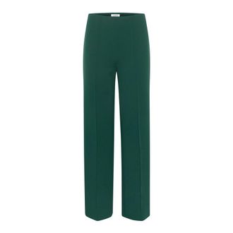 Soaked In Luxury Rain Forest Trousers with Elastic Waist - female - Soaked in Luxury - Straight Trousers - Green - XS - Trousers