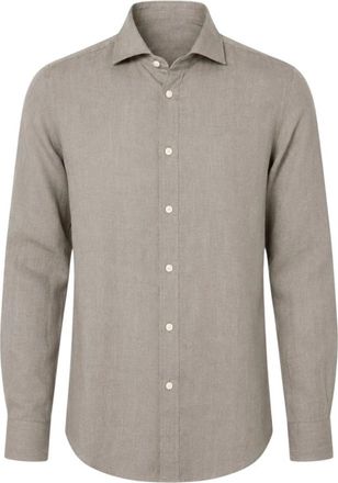 Bastoncino Casual Shirts - Heren - Casual Overhemden - Bruin - S - Overhemden