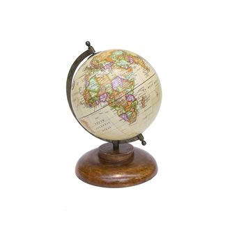 Novit&agrave; Home Mappamondo with bow, beige