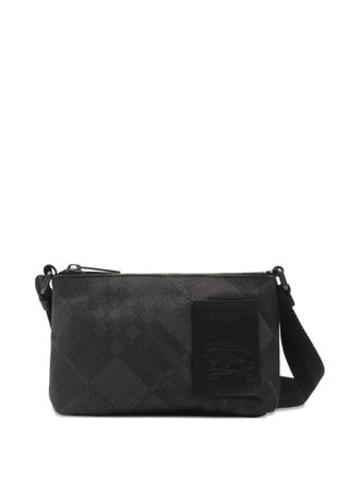 Burberry mini Chester crossbody bag - men - Polyamide/Polyester/Calf Leather/Nylon - One Size - Black