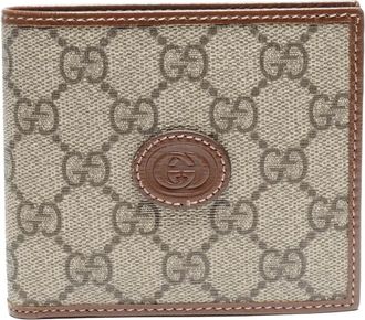 Gucci 2016-2025s GG Supreme bi-fold wallet - Beige