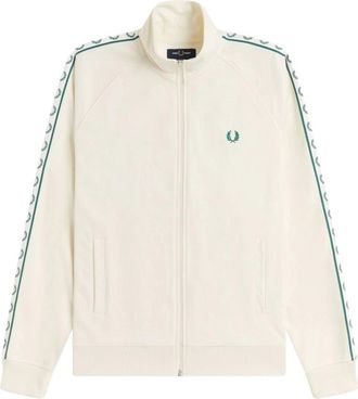 Fred Perry Zip-throughs - Heren - Vesten met rits - Beige - L - Katoen - Hoodies & sweatvesten