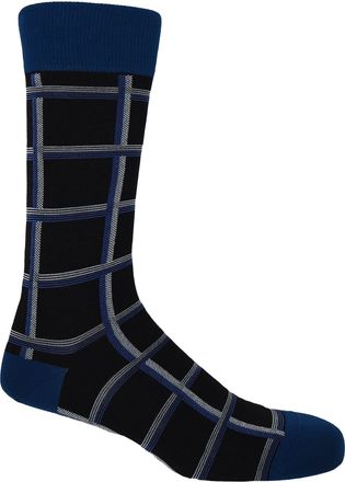 Peper Harow Check Mens Socks - Black