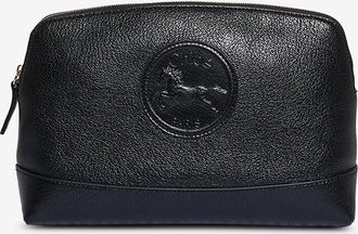 Chlo&eacute; Clutch aus genarbtem Leder Horse Medal