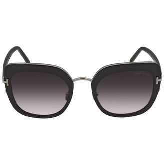 Tom Ford Virginia Gradient Smoke Butterfly Ladies Sunglasses FT0945 05B 55