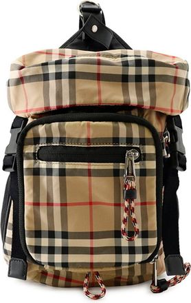 Burberry Beige Black Nylon Sling Bag (Pre-Owned)