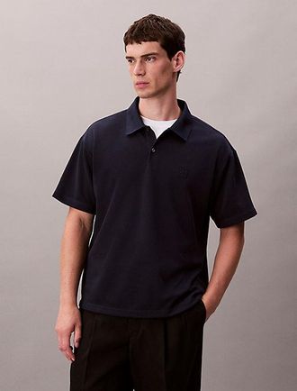 Calvin Klein Polo Cl&aacute;sico De Piqu&eacute; De Mezcla De Algod&oacute;n