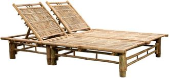 vidaXL Vidaxl - 2-Person Sun Lounger Bamboo