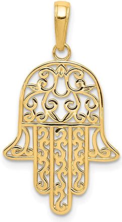 Diamond2Deal 10k Yellow Gold Chamseh Pendant