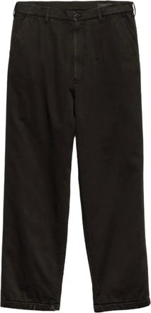 Prada Pantaloni con logo - Nero