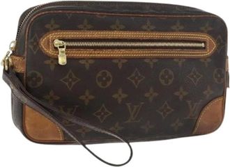 Louis Vuitton Pre-owned Clutches, female, Brown, Size: ONE SIZE Pre-owned Vintage Monogram Clutch Bag