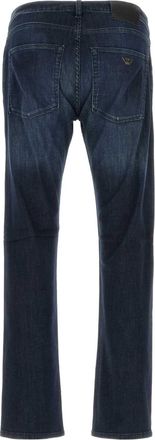 Emporio Armani Mens Stretch Denim Jeans Navy Cotton Elastane