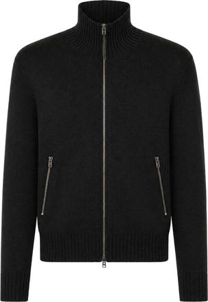 Tom Ford ZIP-UP CARDIGAN IN M&Eacute;RINOS WOOL - Tom Ford - Man