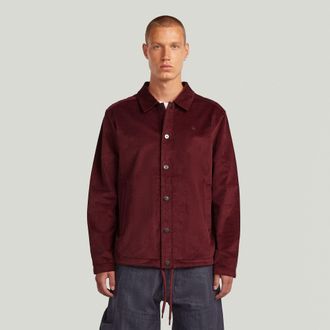 G-Star Cord Coach Sweater Jack - Rood - Heren