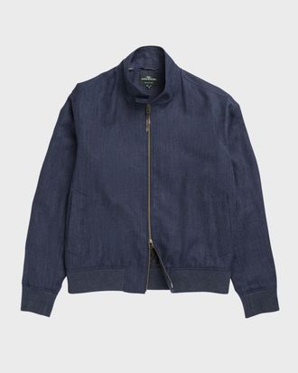 Rodd & Gunn Men & apos;s Cascades Linen-Wool Bomber Jacket