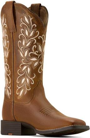 Ariat Round Up Holly Western Boot in Pearl at Nordstrom, Size 5.5
