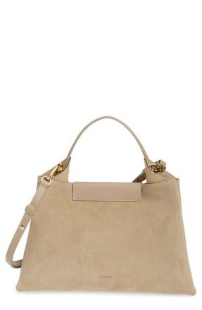 Ree Projects Medium Elieze Suede Top Handle Bag in Sandstone at Nordstrom