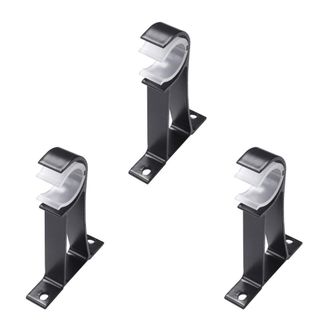 OEM Juego De 18 Soportes Para Barra De Cortina De Un Solo Orificio, Ganchos Peque&ntilde;os Para Barra De Cortina Para Montaje En Pared, Barras De Cortina Resist