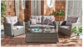 Safavieh Lorma 4Pc Outdoor Living Set